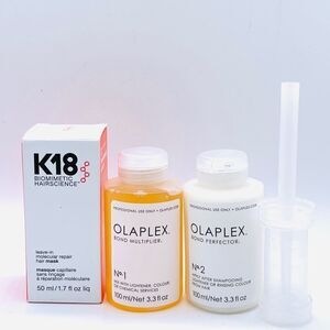 K18 Leave in Mask, Olaplex No. 1 & Olaplex No. 2
